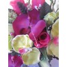 Bouquet mariée fushia vert anis orchidée