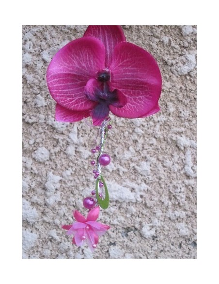 Bouquet de Mariee "Cœur des Orchidées" avec de belles roses