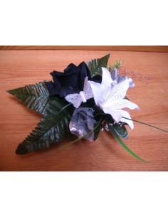 Centre de table de mariage ou cérémonie thème noir, argent