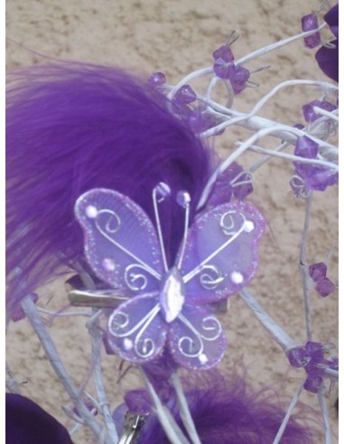 Spécial Bouquet de Mariée pour Poignet avec Orchidées et Papillons