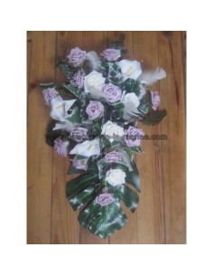 Lot mariage Diaz 2: Décoration voiture, 6 fleurs et 1 boutonnière 2