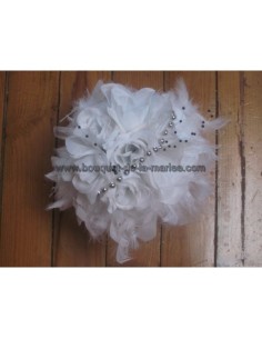 LOT bouquet de la mariée + boutonnière + demoiselle d'honneur 2