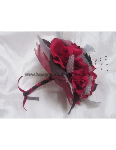 Commande pour Mariage: bouquet, boutonnière et collier Commande pour Mariage: bouquet, boutonnière et collier