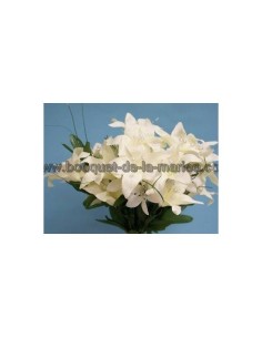 Commande Mariage: 3 lys ivoires avec perles