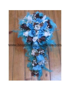 Commande Mariage 6301: Bouquet, boutonnière et composition florale