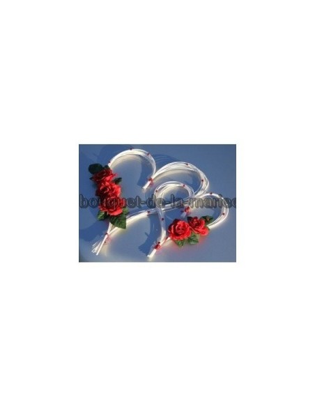 Commande pour Mariage: Lot 134/12 décoration de voiture, tables...