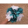 Bouquet turquoise blanc