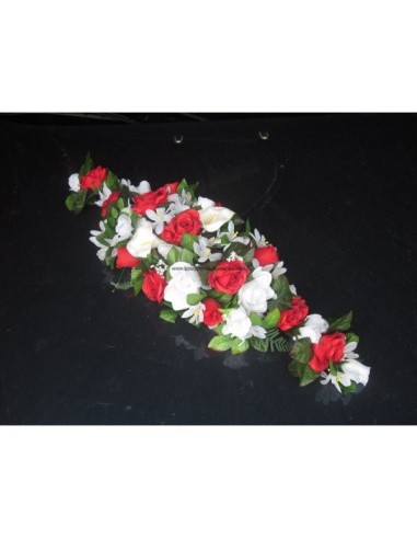 bouquet de voiture rouge et blanc