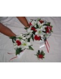 Lot de bouquets "chérie" disponible en plusieurs couleurs*avec roses, perles