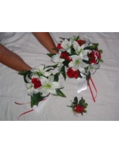 Lot de bouquets "chérie" disponible en plusieurs couleurs*avec roses, perles