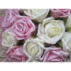 Bouquet rond 22cm rose tendre