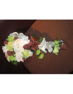 Lot Mariage 239: bouquets, boutonnière, 2 petites orchidées.