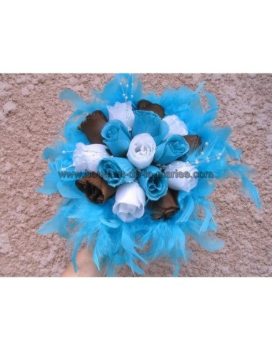 Bouquet tendance turquoise