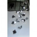 Idée décoration de Voiture pour Mariage avec papillons thème noir & blanc