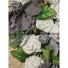 Bouquet de mariée orchidée gris argent