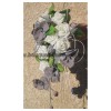 Bouquet de mariée orchidée gris argent