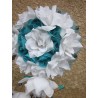 bouquet mariée tombant turquoise