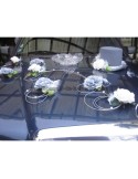 Décoration de voiture de Mariage élégante avec chapeau et diademe