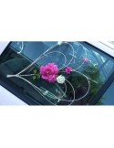 2 Magnifiques Cœurs de voiture de mariage avec des roses