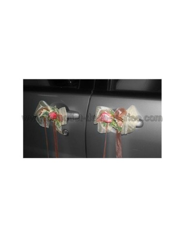 Lot Mariage M SULC: Bouquet, décoration de voiture, compositions