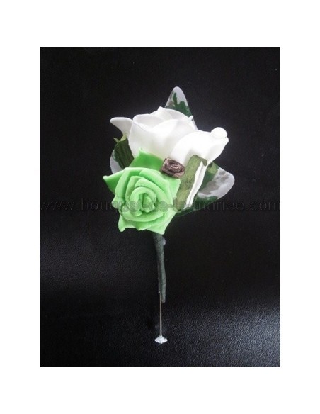 Bouquet de mariée Magnifique, boutonnière thème chocolat et anis 