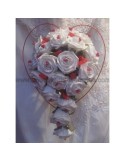 Commande Mariage: Bouquet de mariée, cœurs voiture sur ventouse