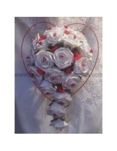 Commande Mariage: Bouquet de mariée, cœurs voiture sur ventouse