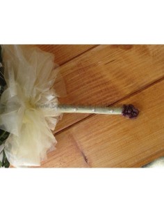 Bouquet de mariée thème Roses champagne & chocolat 2
