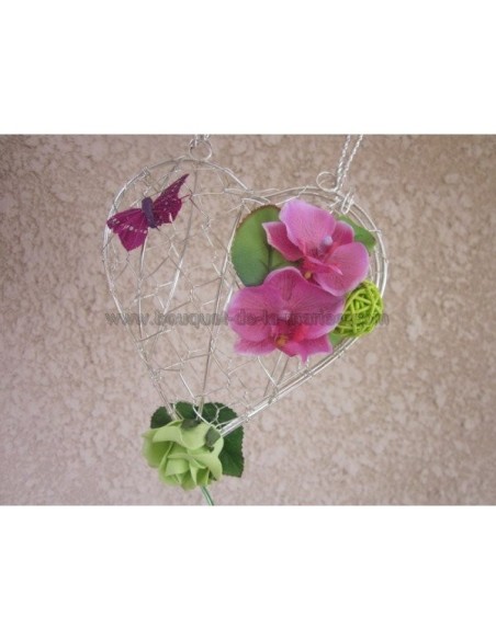 Bouquet sac à main en forme de cœur pour mariage