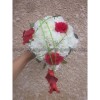 Bouquet de mariage rouge et vert
