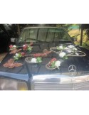 Décoration de voiture de mariage thème Roses et Papillons chocolat!