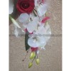 Bouquet de mariée tombant orchidée et arums