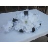 Lys et roses noir et blanc 53cm