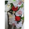 Bouquet mariée lys et arums rouge et blanc