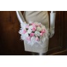 bouquet mariée rose clair / blanc