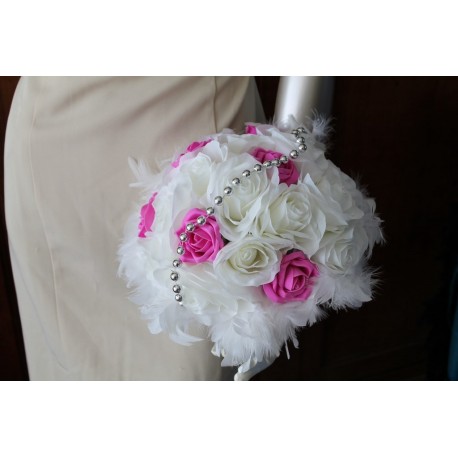 Bouquet mariée fushia