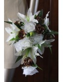 Bouquet de Mariée Tombant Cascade thème Chocolat Ivoire