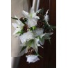 bouquet mariée tombant chocolat ivoire
