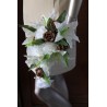 bouquet mariée tombant chocolat ivoire