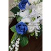 Bouquet Roses, Lys et Muguet blanc et bleu