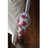 Bouquet mariée argent fushia
