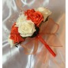 Bouquet mariée orange avec diamantes fantaisies