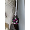 Bouquet mariée sac a main fuchsia et blanc