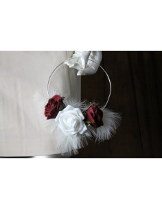 Bouquet de fleurs demoiselle d'honneur en forme de boucle stylée 2