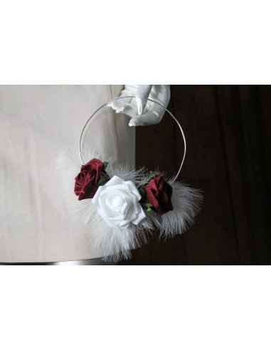 Bouquet de fleurs demoiselle d'honneur en forme de boucle stylée
