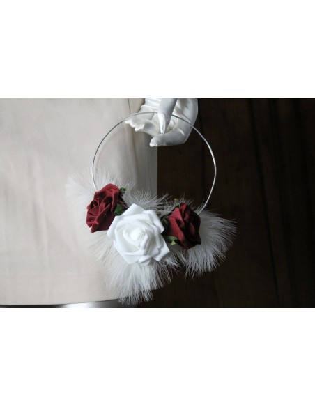 Bouquet de fleurs demoiselle d'honneur en forme de boucle stylée