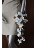 Bouquet de Mariée Tombant thème Orchidée chocolat ou bordeaux