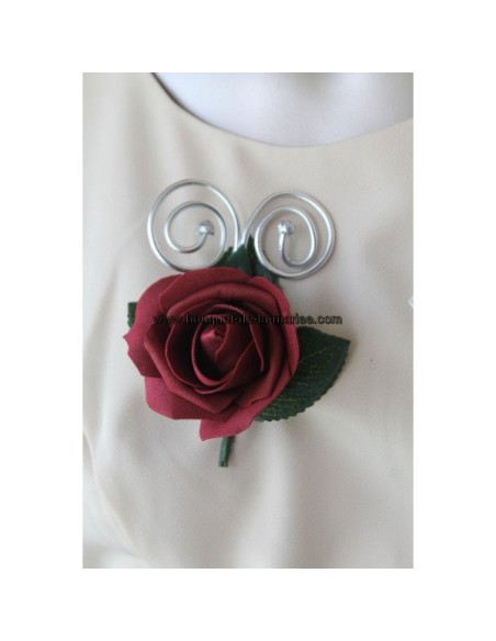 Boutonnière mariage porte alliances - choix des couleurs