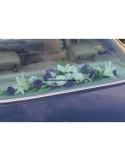 Composition florale pour mariage: décoration de la plage arrière de voiture