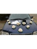 PRIX CHOC: Décoration de voiture mariage thème chapeau et voile